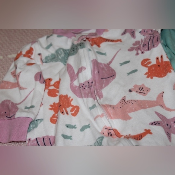 Just One You by Carters 6 Months Footed Onesie Lot of 5 Bundle - Picture 7 of 8